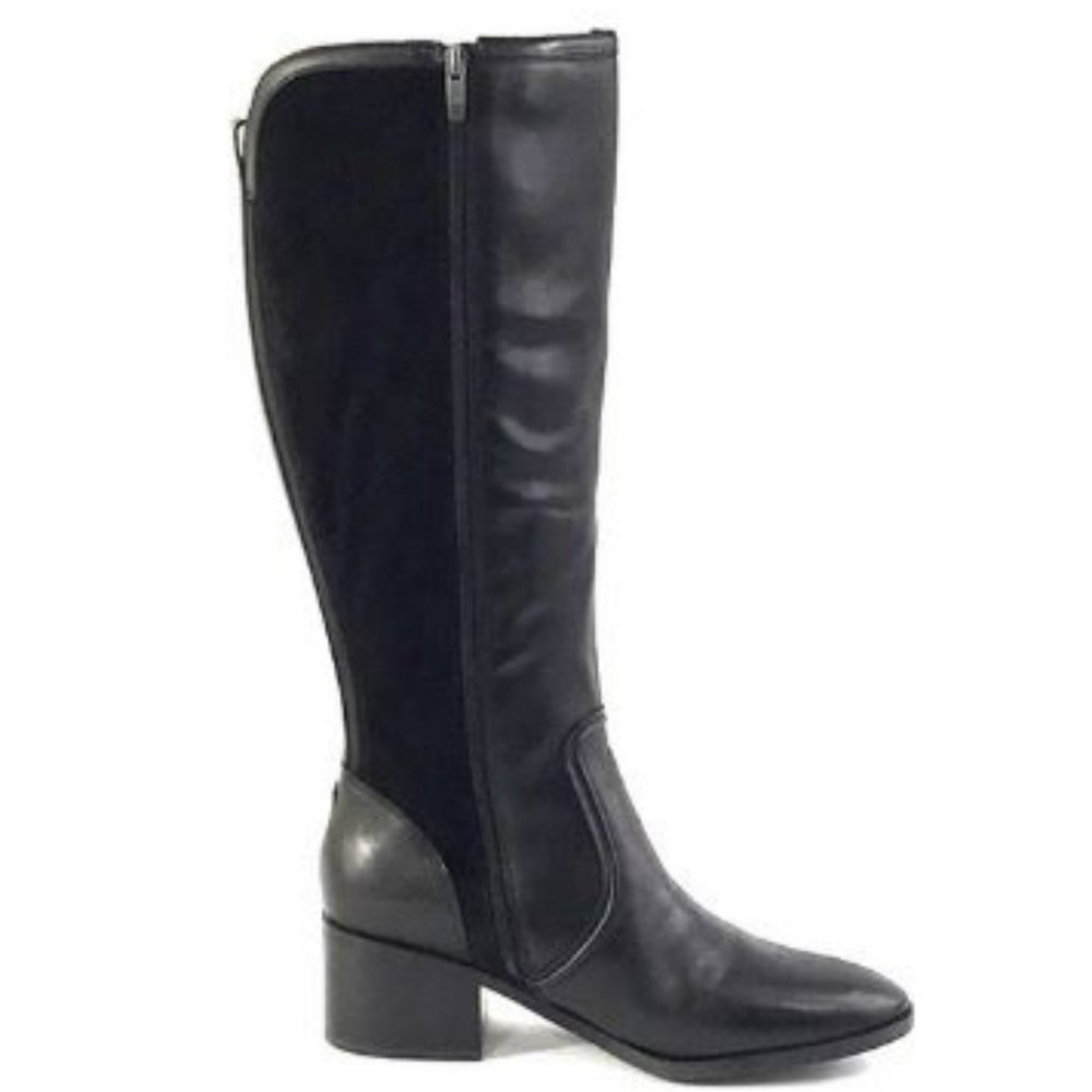 Marc Fisher Wide Calf Leather Tall Shaft Boots - Picture 4 of 12